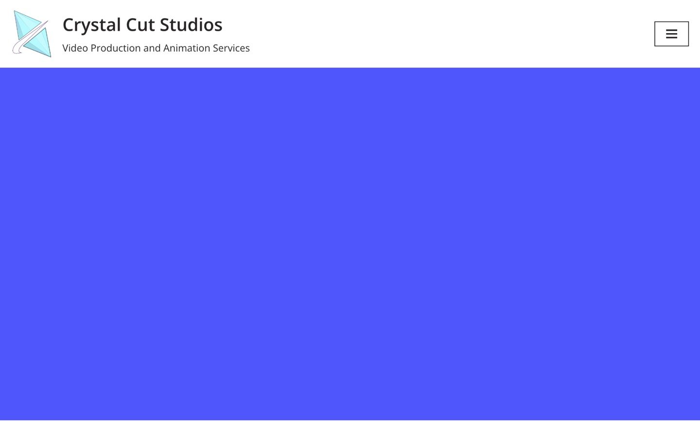 Crystal Cut Studios website, before